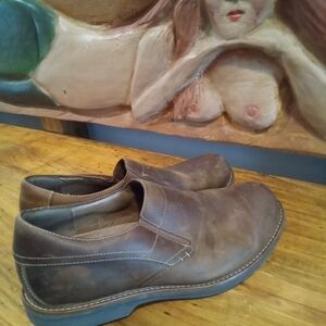 Dansko Jackson Men's Brown Leather Slip-On Loafer Shoes Size EUR 43 US 12.5-13